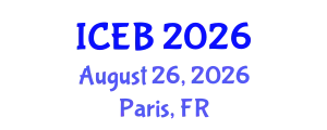 International Conference on Ecosystems and Biodiversity (ICEB) August 26, 2026 - Paris, France
