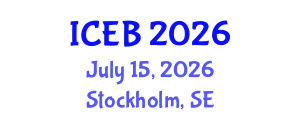 International Conference on Ecosystems and Biodiversity (ICEB) July 15, 2026 - Stockholm, Sweden