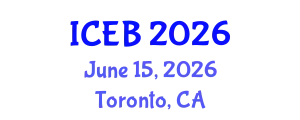 International Conference on Ecosystems and Biodiversity (ICEB) June 15, 2026 - Toronto, Canada