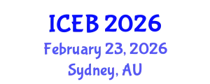 International Conference on Ecosystems and Biodiversity (ICEB) February 23, 2026 - Sydney, Australia