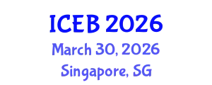 International Conference on Ecosystems and Biodiversity (ICEB) March 30, 2026 - Singapore, Singapore