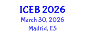 International Conference on Ecosystems and Biodiversity (ICEB) March 30, 2026 - Madrid, Spain