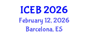 International Conference on Ecosystems and Biodiversity (ICEB) February 12, 2026 - Barcelona, Spain