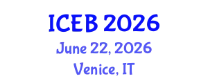 International Conference on Ecosystems and Biodiversity (ICEB) June 22, 2026 - Venice, Italy