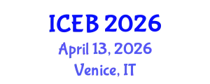 International Conference on Ecosystems and Biodiversity (ICEB) April 13, 2026 - Venice, Italy