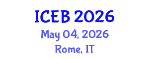 International Conference on Ecosystems and Biodiversity (ICEB) May 04, 2026 - Rome, Italy