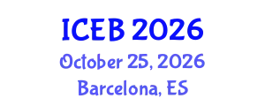 International Conference on Ecosystems and Biodiversity (ICEB) October 25, 2026 - Barcelona, Spain