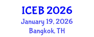 International Conference on Ecosystems and Biodiversity (ICEB) January 19, 2026 - Bangkok, Thailand
