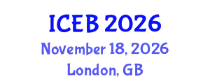 International Conference on Ecosystems and Biodiversity (ICEB) November 18, 2026 - London, United Kingdom