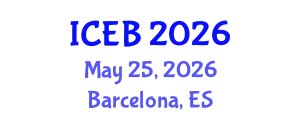 International Conference on Ecosystems and Biodiversity (ICEB) May 25, 2026 - Barcelona, Spain