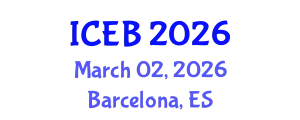 International Conference on Ecosystems and Biodiversity (ICEB) March 02, 2026 - Barcelona, Spain