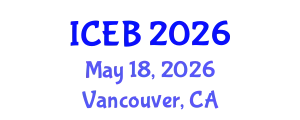 International Conference on Ecosystems and Biodiversity (ICEB) May 18, 2026 - Vancouver, Canada