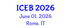 International Conference on Ecosystems and Biodiversity (ICEB) June 01, 2026 - Rome, Italy