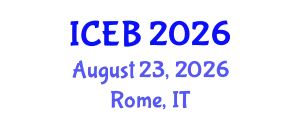 International Conference on Ecosystems and Biodiversity (ICEB) August 23, 2026 - Rome, Italy