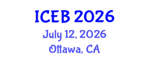 International Conference on Ecosystems and Biodiversity (ICEB) July 12, 2026 - Ottawa, Canada