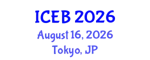 International Conference on Ecosystems and Biodiversity (ICEB) August 16, 2026 - Tokyo, Japan