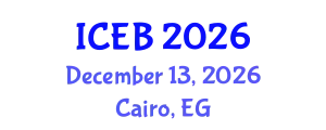 International Conference on Ecosystems and Biodiversity (ICEB) December 13, 2026 - Cairo, Egypt