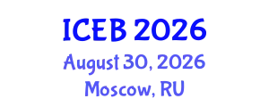 International Conference on Ecosystems and Biodiversity (ICEB) August 30, 2026 - Moscow, Russia