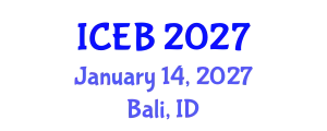 International Conference on Ecosystems and Biodiversity (ICEB) January 14, 2027 - Bali, Indonesia