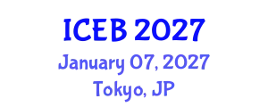 International Conference on Ecosystems and Biodiversity (ICEB) January 07, 2027 - Tokyo, Japan