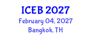 International Conference on Ecosystems and Biodiversity (ICEB) February 04, 2027 - Bangkok, Thailand