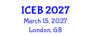 International Conference on Ecosystems and Biodiversity (ICEB) March 15, 2027 - London, United Kingdom