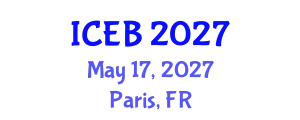International Conference on Ecosystems and Biodiversity (ICEB) May 17, 2027 - Paris, France