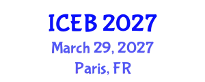 International Conference on Ecosystems and Biodiversity (ICEB) March 29, 2027 - Paris, France