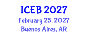 International Conference on Ecosystems and Biodiversity (ICEB) February 25, 2027 - Buenos Aires, Argentina