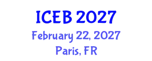 International Conference on Ecosystems and Biodiversity (ICEB) February 22, 2027 - Paris, France