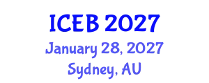 International Conference on Ecosystems and Biodiversity (ICEB) January 28, 2027 - Sydney, Australia
