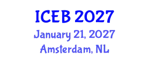 International Conference on Ecosystems and Biodiversity (ICEB) January 21, 2027 - Amsterdam, Netherlands
