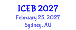 International Conference on Ecosystems and Biodiversity (ICEB) February 25, 2027 - Sydney, Australia