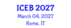 International Conference on Ecosystems and Biodiversity (ICEB) March 04, 2027 - Rome, Italy