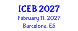 International Conference on Ecosystems and Biodiversity (ICEB) February 11, 2027 - Barcelona, Spain