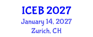International Conference on Ecosystems and Biodiversity (ICEB) January 14, 2027 - Zurich, Switzerland