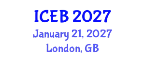 International Conference on Ecosystems and Biodiversity (ICEB) January 21, 2027 - London, United Kingdom