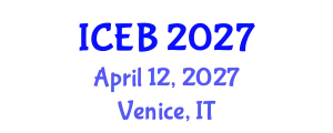 International Conference on Ecosystems and Biodiversity (ICEB) April 12, 2027 - Venice, Italy
