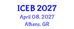 International Conference on Ecosystems and Biodiversity (ICEB) April 08, 2027 - Athens, Greece
