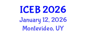 International Conference on Ecosystems and Biodiversity (ICEB) January 12, 2026 - Montevideo, Uruguay