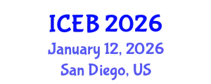 International Conference on Ecosystems and Biodiversity (ICEB) January 12, 2026 - San Diego, United States