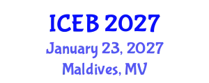 International Conference on Ecosystems and Biodiversity (ICEB) January 23, 2027 - Maldives, Maldives