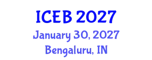 International Conference on Ecosystems and Biodiversity (ICEB) January 30, 2027 - Bengaluru, India