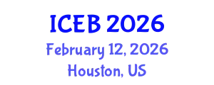 International Conference on Ecosystems and Biodiversity (ICEB) February 12, 2026 - Houston, United States