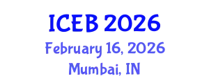 International Conference on Ecosystems and Biodiversity (ICEB) February 16, 2026 - Mumbai, India