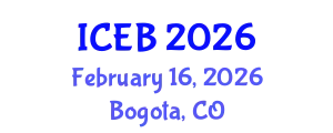 International Conference on Ecosystems and Biodiversity (ICEB) February 16, 2026 - Bogota, Colombia