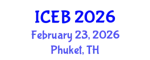 International Conference on Ecosystems and Biodiversity (ICEB) February 23, 2026 - Phuket, Thailand