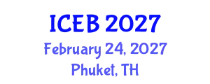 International Conference on Ecosystems and Biodiversity (ICEB) February 24, 2027 - Phuket, Thailand