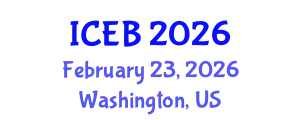 International Conference on Ecosystems and Biodiversity (ICEB) February 23, 2026 - Washington, United States
