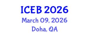 International Conference on Ecosystems and Biodiversity (ICEB) March 09, 2026 - Doha, Qatar